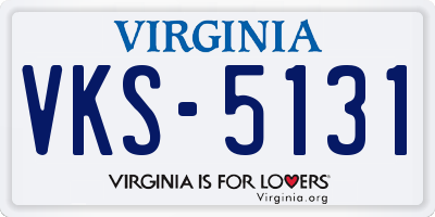 VA license plate VKS5131