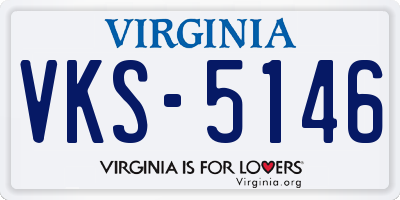 VA license plate VKS5146