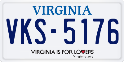 VA license plate VKS5176