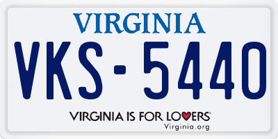 VA license plate VKS5440
