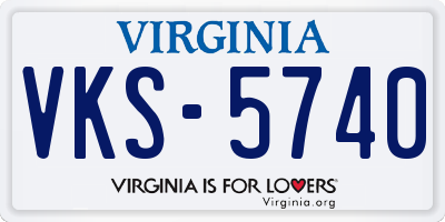 VA license plate VKS5740