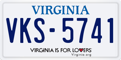 VA license plate VKS5741