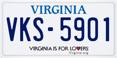 VA license plate VKS5901