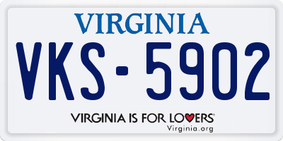 VA license plate VKS5902