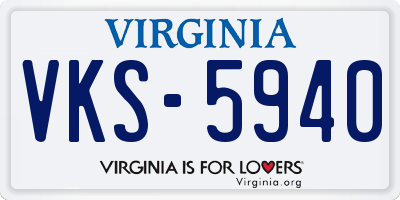 VA license plate VKS5940