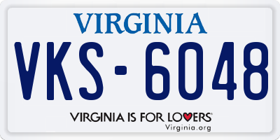 VA license plate VKS6048
