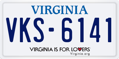 VA license plate VKS6141
