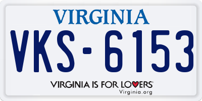 VA license plate VKS6153