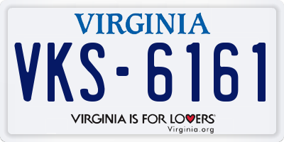 VA license plate VKS6161