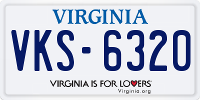 VA license plate VKS6320