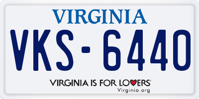 VA license plate VKS6440