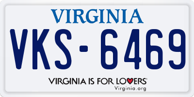 VA license plate VKS6469