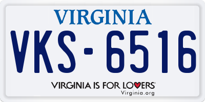 VA license plate VKS6516