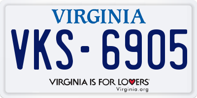 VA license plate VKS6905