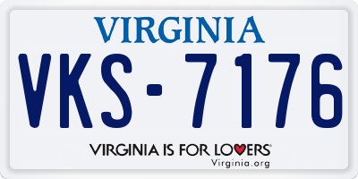 VA license plate VKS7176