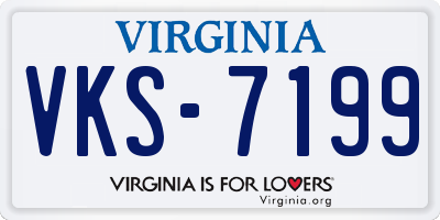 VA license plate VKS7199