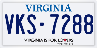 VA license plate VKS7288
