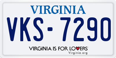 VA license plate VKS7290