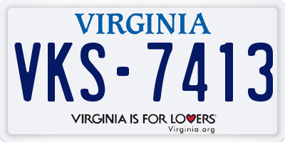 VA license plate VKS7413