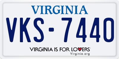 VA license plate VKS7440