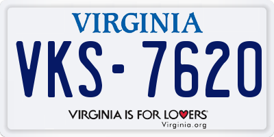 VA license plate VKS7620
