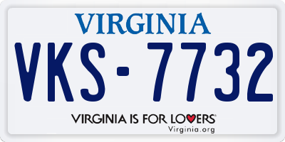 VA license plate VKS7732