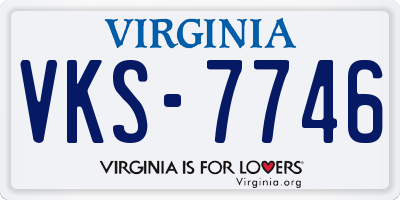 VA license plate VKS7746