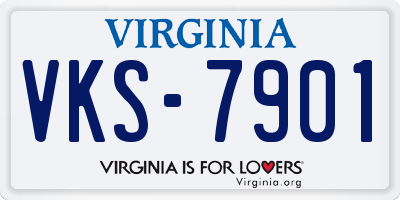 VA license plate VKS7901