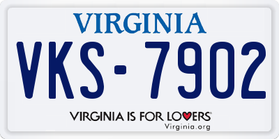 VA license plate VKS7902