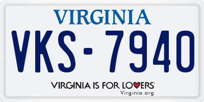 VA license plate VKS7940