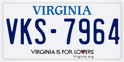 VA license plate VKS7964