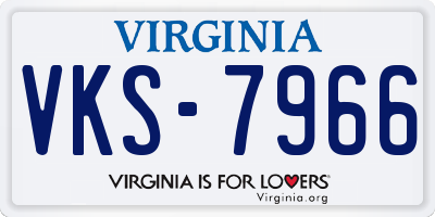 VA license plate VKS7966