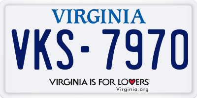 VA license plate VKS7970