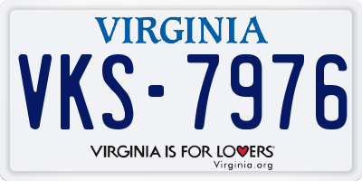 VA license plate VKS7976