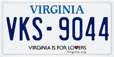 VA license plate VKS9044