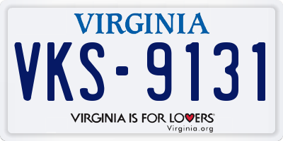 VA license plate VKS9131