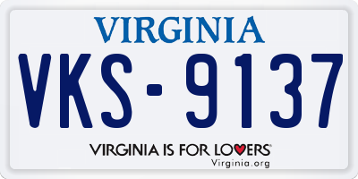 VA license plate VKS9137