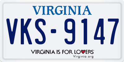 VA license plate VKS9147