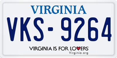 VA license plate VKS9264