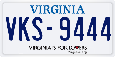 VA license plate VKS9444