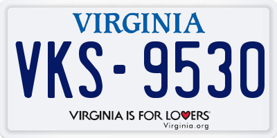 VA license plate VKS9530