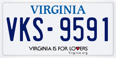 VA license plate VKS9591