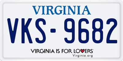 VA license plate VKS9682