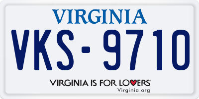 VA license plate VKS9710