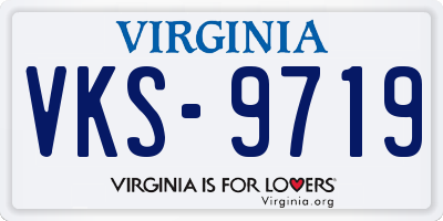 VA license plate VKS9719
