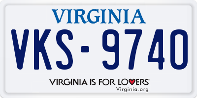 VA license plate VKS9740