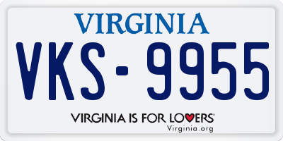 VA license plate VKS9955