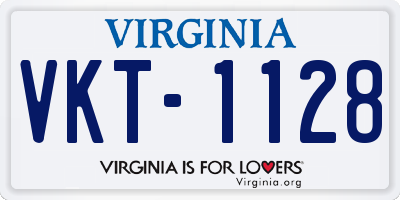 VA license plate VKT1128