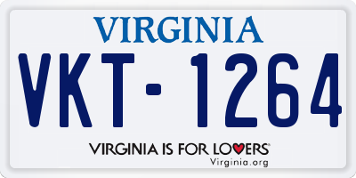 VA license plate VKT1264