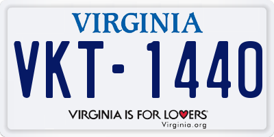 VA license plate VKT1440